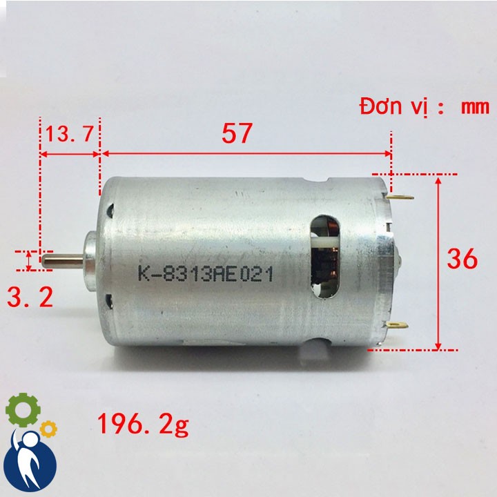  Motor 12V Mã 555 23800rpm