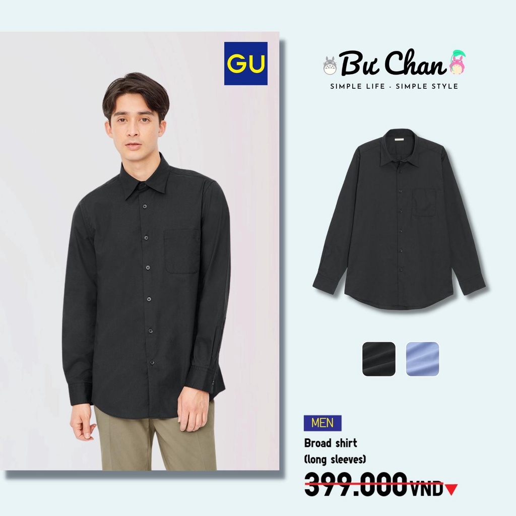 Áo sơ mi GU Nam Công Sở Cao Cấp (1m70~1m85) ❤️ (GU Nhật Chính Hãng)