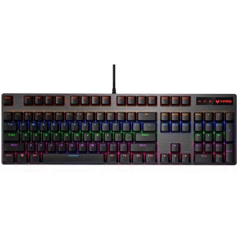 Bàn Phím Cơ Có Dây Rapoo V500PRO RGB Mechanical Fullsize - Hàng Chính Hãng - Bảo hành 24 tháng