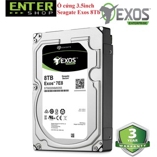Ổ cứng hdd 3.5inch seagate exos 8tb sata 3 7200 dòng 256mb cache