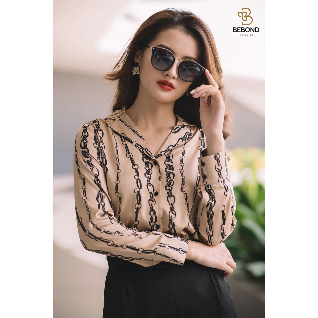 Áo Sơ Mi Lụa Cao Cấp Thiết Kế BEBOND Chất Liệu Lụa Satin Tôn Lên Vẻ Đẹp Nữ Tính
