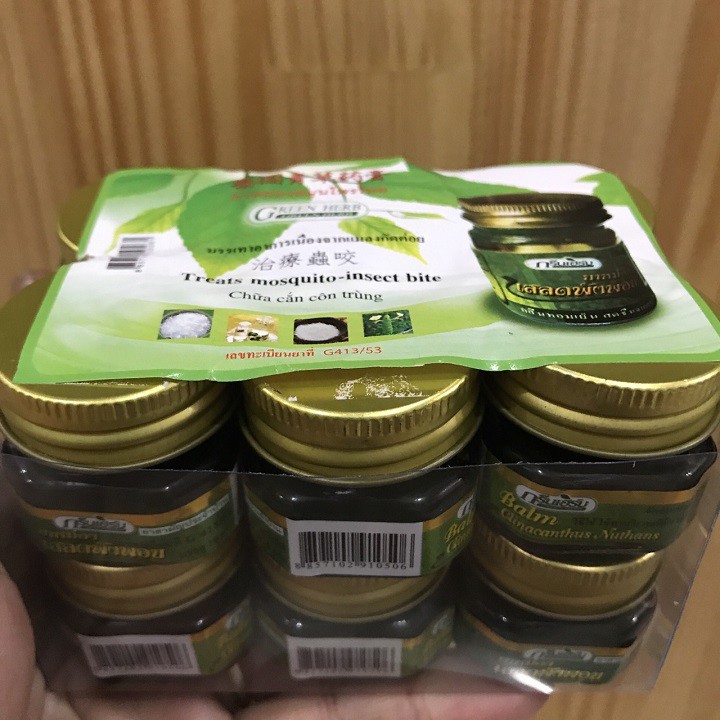 Dầu Cù Là Thơm Thảo Dược Green Herb Balm 10g Thái Lan