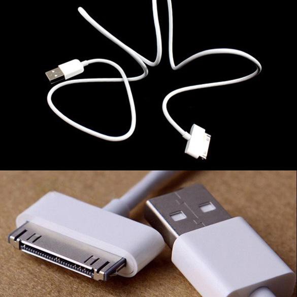 Dây cáp sạc và đồng bộ dữ liệu USB tiện lợi cho IP4 4S 3G IPmáy nghe nhạc táo NANO
