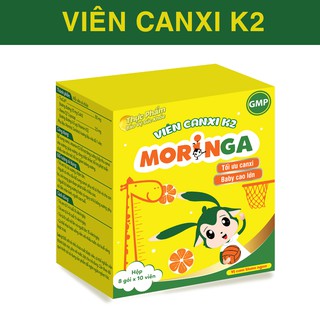 Viên Canxi K2 Moringa - Bổ Sung Canxi cho Bé, Giúp Trẻ Cao Lớn Hộp 20 Gói
