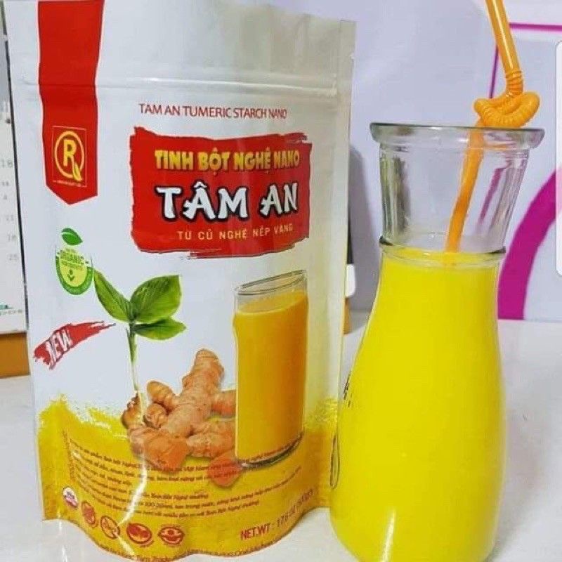1kg tinh bột nghệ Nano Tâm An ( 2 túi)