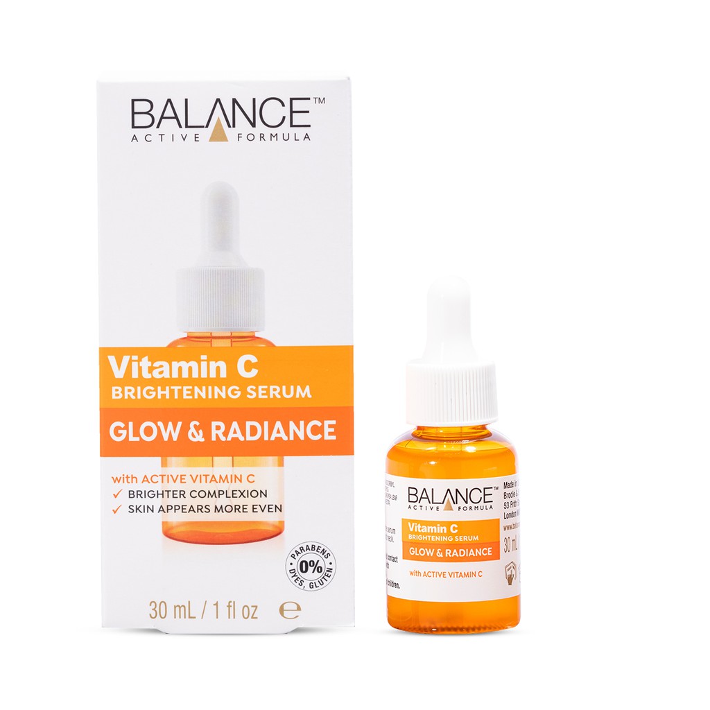 Serum trắng da mờ thâm 30Shine phân phối chính hãng Balance Active Formula Vitamin C Brightening 30ml