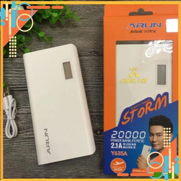 Pin sạc dự phòng 20000mAH chính hãng Arun