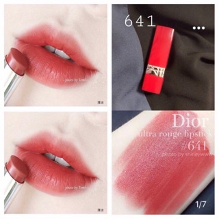 Son Dior Ultra Rouge màu 641 đỏ đất tester