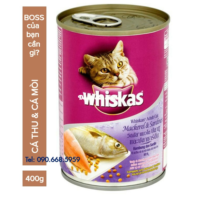 Pate mèo whiskas 400g