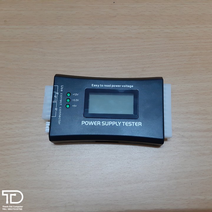 Bộ test nguồn ATX máy tính hiển thị bằng màn hình LCD - Power Supply Tester