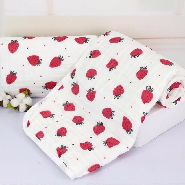 Khăn, chăn xô đa năng muslin 6 lớp [ babyboo]