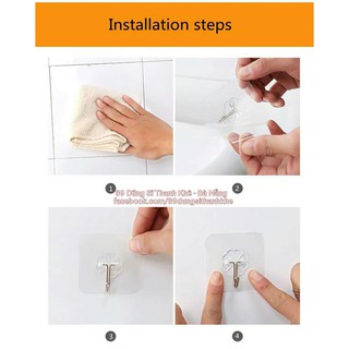 SET 10 MÓC DÁN TƯỜNG CHỊU LỰC SIÊU CHẮC SIÊU BỀN