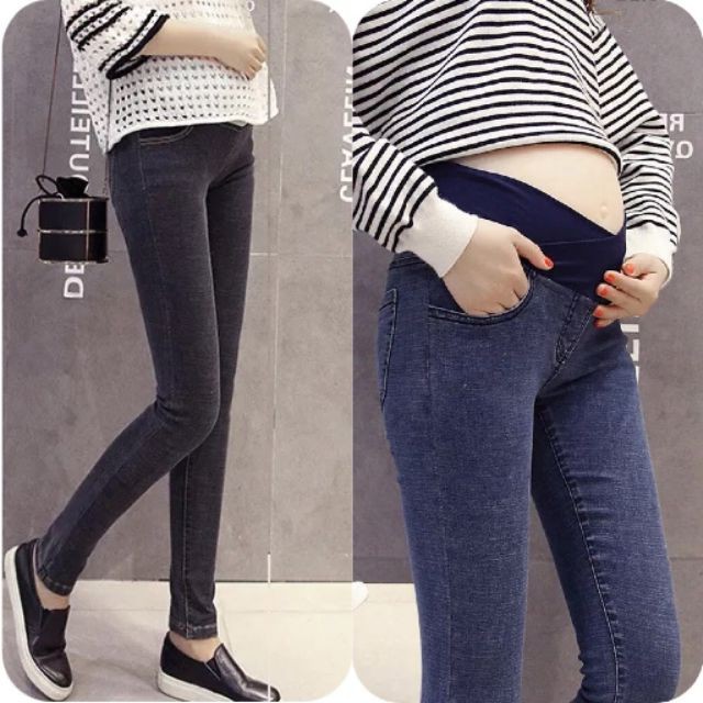 Quần bầu bò cạp chéo cho mẹ bầu, đủ size từ 42-&gt;74kg - 𝐐𝟏𝟏