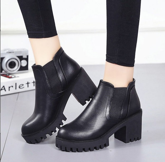 Giày Boot Cao Gót Đế Dày Size Lớn 41 Thời Trang Nữ