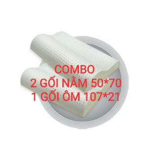 Gối cao su thiên nhiên Vạn Thành combo size đại