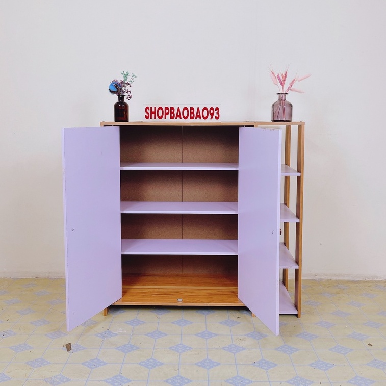Tủ Giày Gỗ Kệ Giày Dép Có Ngăn Tủ Chất Liệu MDF Cao Cấp Chất Liệu MDF Chống Nước TG02