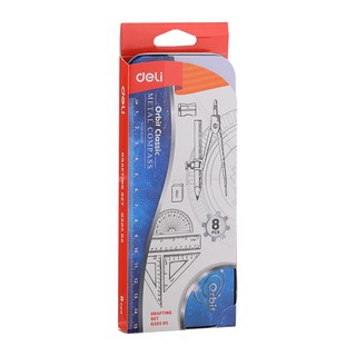 Bộ compa, thước kẻ Deli G30505