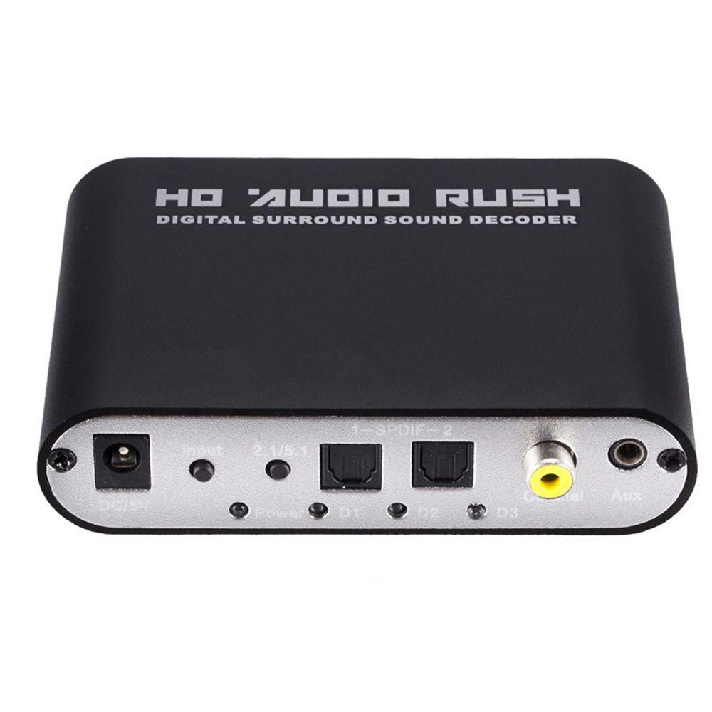1 Bộ Chuyển Đổi Âm Thanh DVD SPDIF Coaxial AUX 3.5mm Sang 6RCA 5.1 5.1 Kênh HD AC3