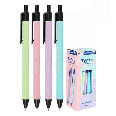 Bút bi tam giác TR1S ABPW3079 ngòi 0.5mm I Bút bi dầu chính hàng M&G 3079 viết trên nhiều chất liệu