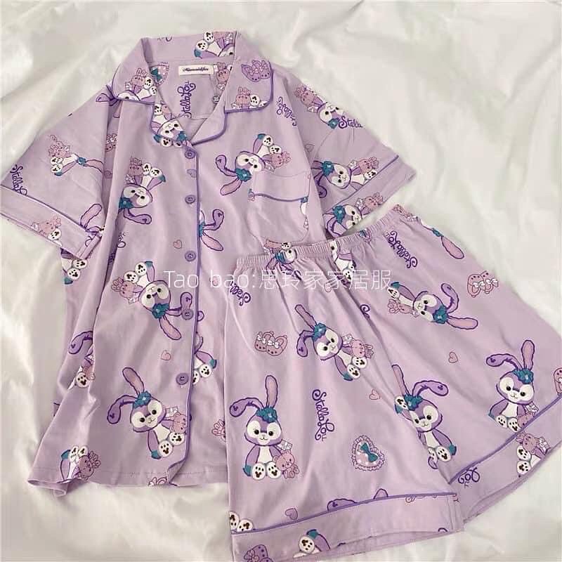 Bộ pijama hình cute form vừa, bộ ngủ ở nhà form vừa, set đồ ngủ ở nhà cute