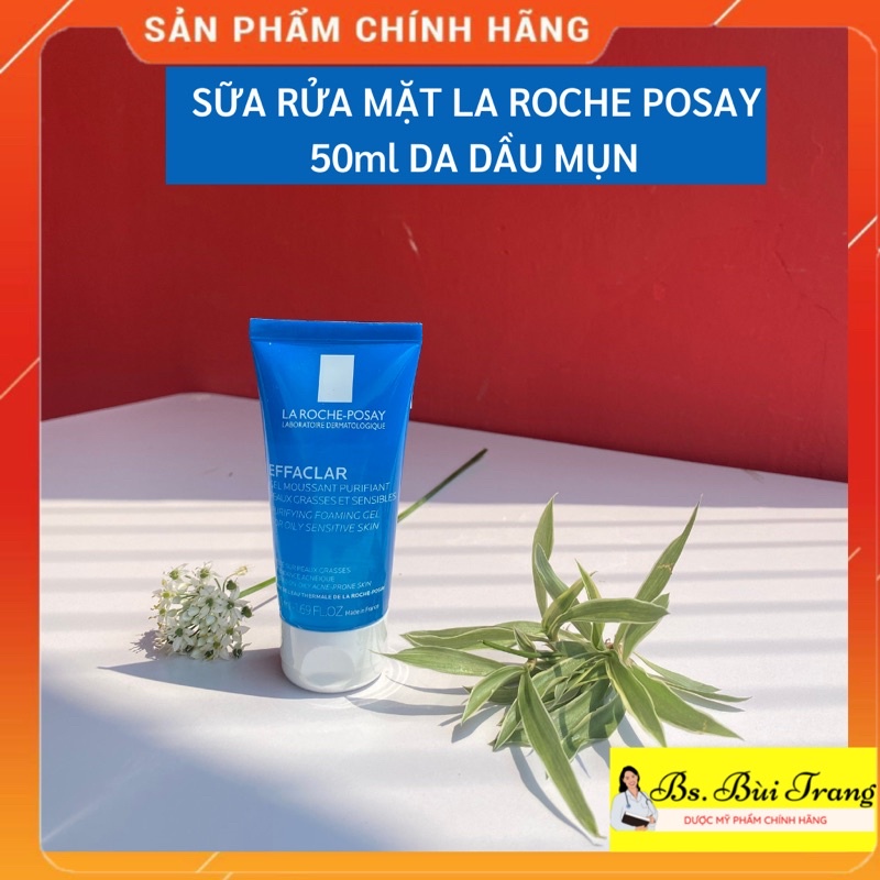 ✅ Sữa rửa mặt LA ROCHE POSAY da dầu mụn 50ml CHÍNH HÃNG