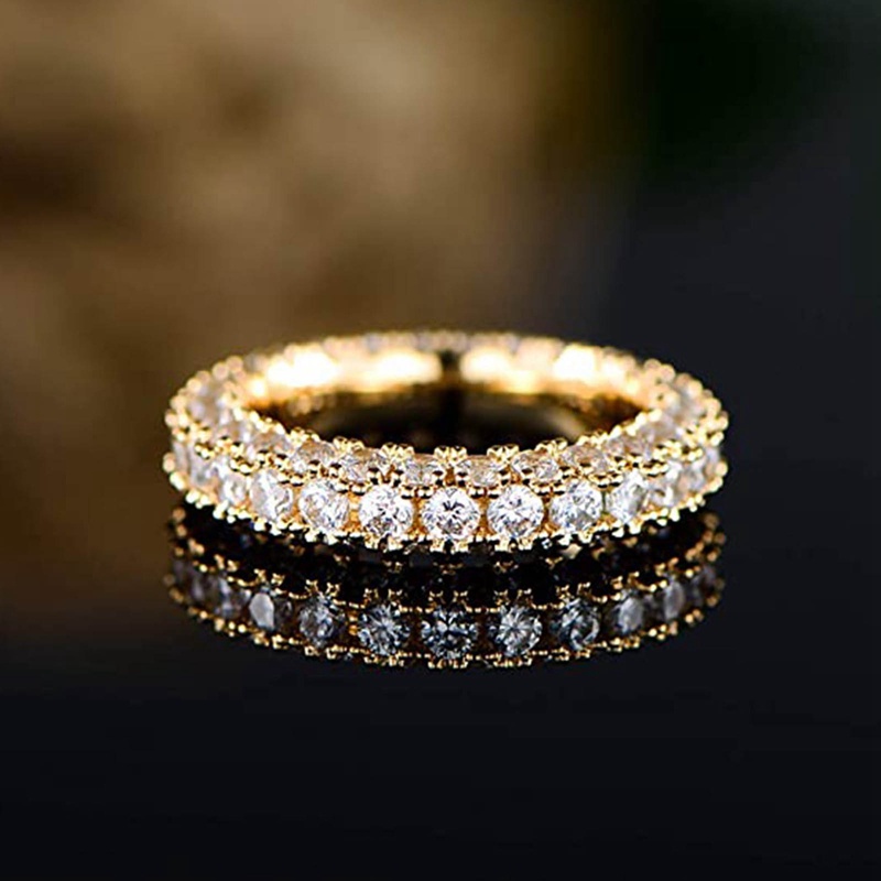 Nhẫn Đính Hôn Đính Đá Zircon Sang Trọng Cho Nữ