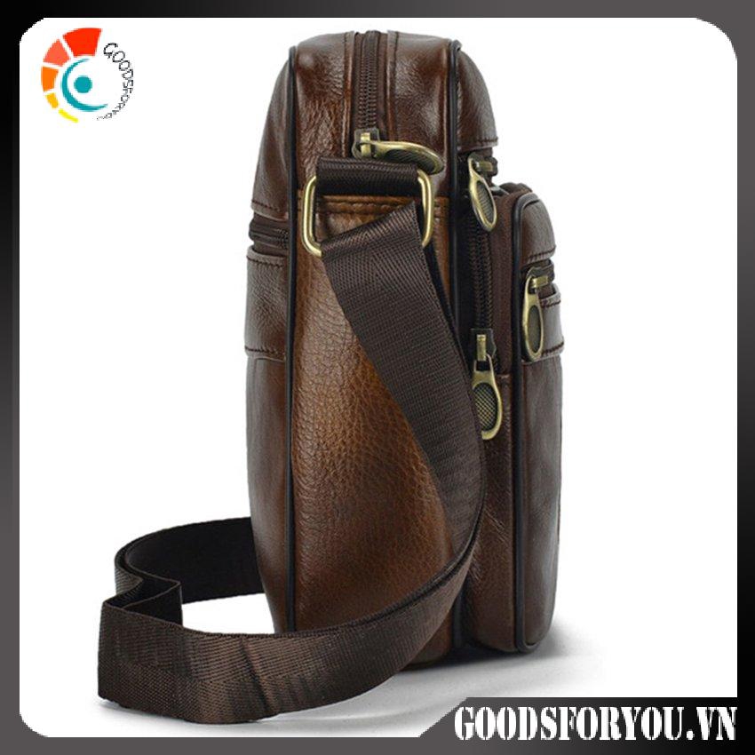 Túi Đeo Chéo Da Bò Cho Nam