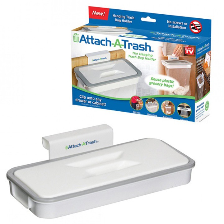 [LOẠI TỐT] GIÁ KẸP TÚI RÁC NHÀ BẾP ATTACH A-TRASH SIÊU HOT 2020 - TÚI ĐỰNG RÁC NHÀ BẾP, PHÒNG TẮM CÓ KHUNG MÓC DỄ THÁO