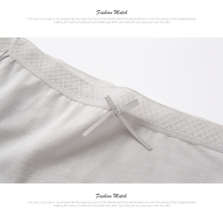Quần Lót Hip Bow Cotton Phong Cách Hàn Quốc