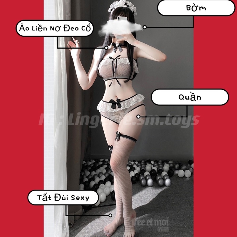 FM7453 Cosplay Hầu Gái Dễ Thương Quyến Rũ • Người Hầu Nóng Bỏng • Sexy Maid | BigBuy360 - bigbuy360.vn