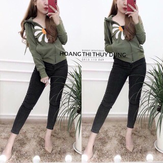 ÁO KHOÁT DA CÁ Bông Hoa [Henry Shop]