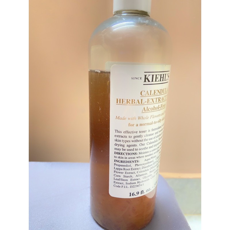 Pass lại Kiehl's - Toner Hoa Cúc Kiehls Calendula Herbal Extract Alcohol Free dành cho da dầu, da nhạy cảm - Hàng Pháp