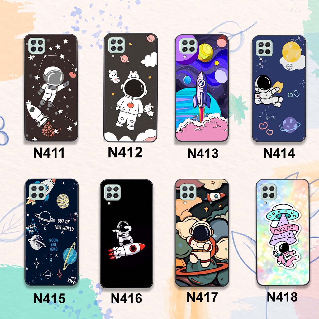 Ốp lưng điện thoại Samsung A22 4G / A22 5G in hình phi hành gia, vũ trụ siêu cute