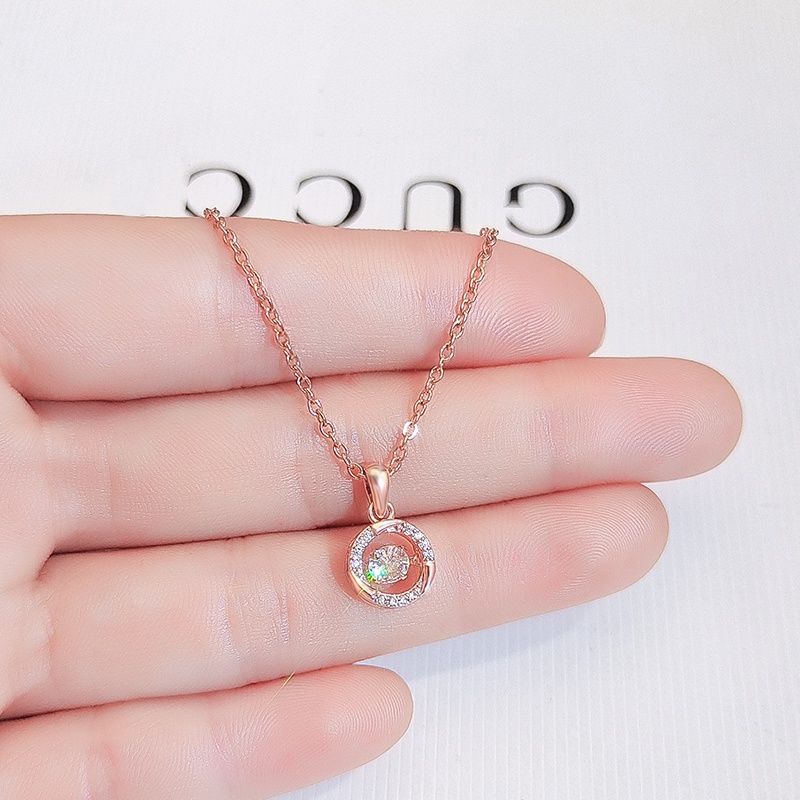 [Jiudolan] Vòng Cổ Zircon Sáng Bóng Sang Trọng Thời Trang Hàn Quốc Cho Nữ