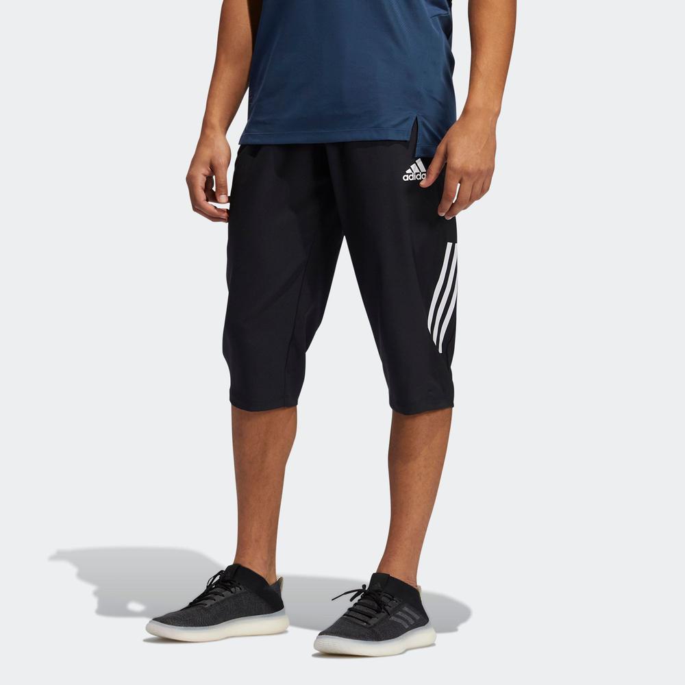 Quần adidas TRAINING Nam Quần lửng 3 Sọc AEROREADY Primeblue Màu đen GM0329