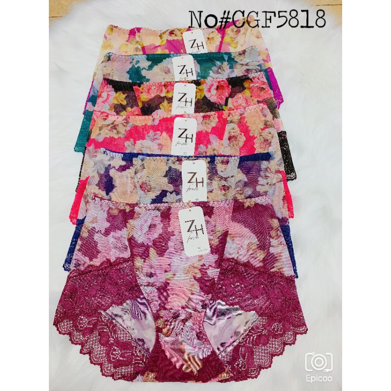 Set quần lót Zh Thái mẫu hoa mới về