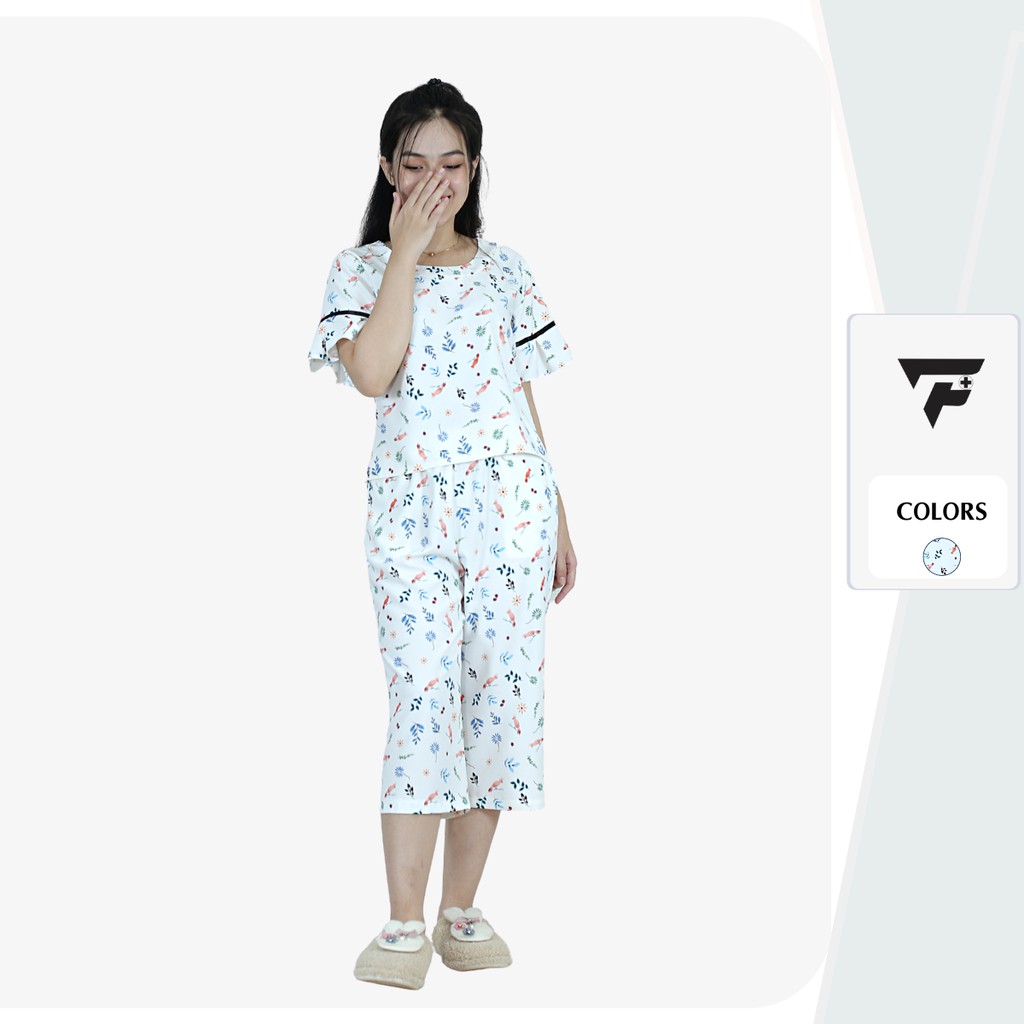Đồ bộ mặc nhà pijama tiểu thư họa tiết dễ thương mềm mịn FPLUS 300 | BigBuy360 - bigbuy360.vn