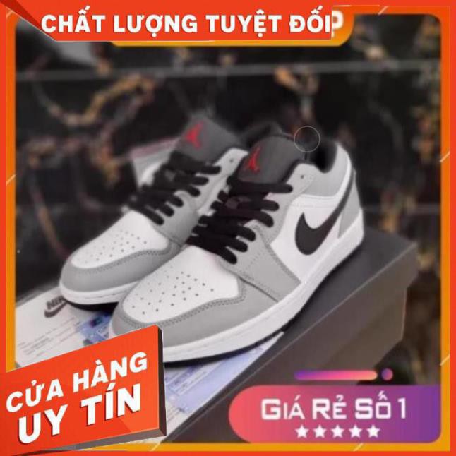 [FREESHIP- BẢO HÀNH 12 THÁNG] GIÀY THỂ THAO NAM NỮ JD XÁM CHỈ ĐỎ THẤP CỔ HOT TREND FULL BOX BILL | BigBuy360 - bigbuy360.vn