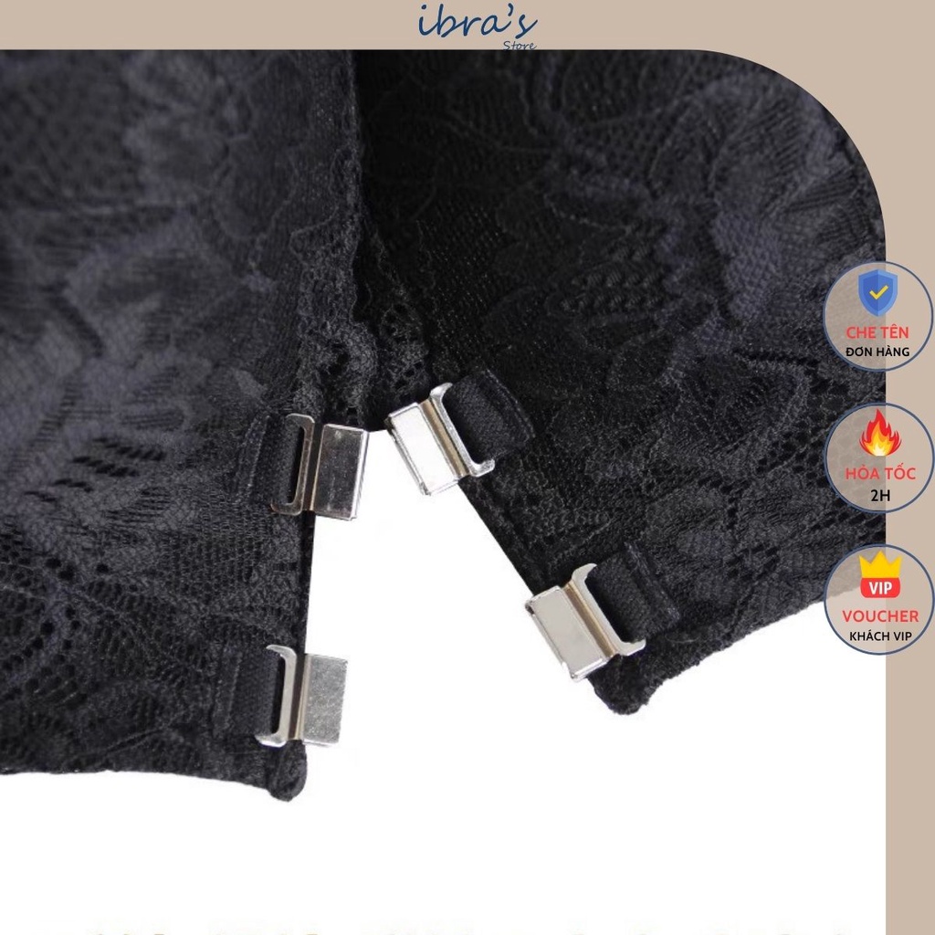 Áo Nâng Ngực Không Dây iBRA's Tạo Khe Sexy Chống Tuột Áo Lót Không dây cài trước nam châm cao cấp viền Ren gợi cảm A24