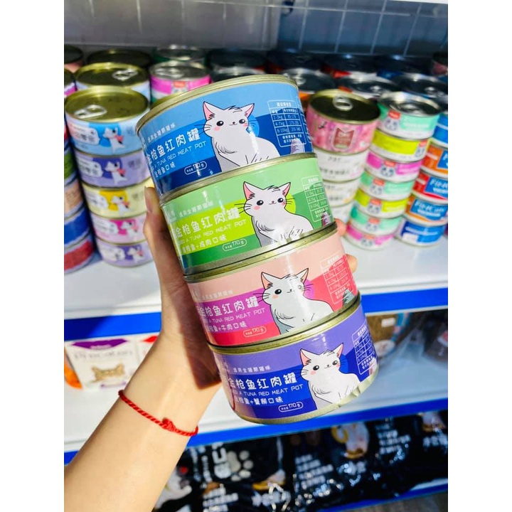 pate cho mèo hàng nội địa trung lon 170g