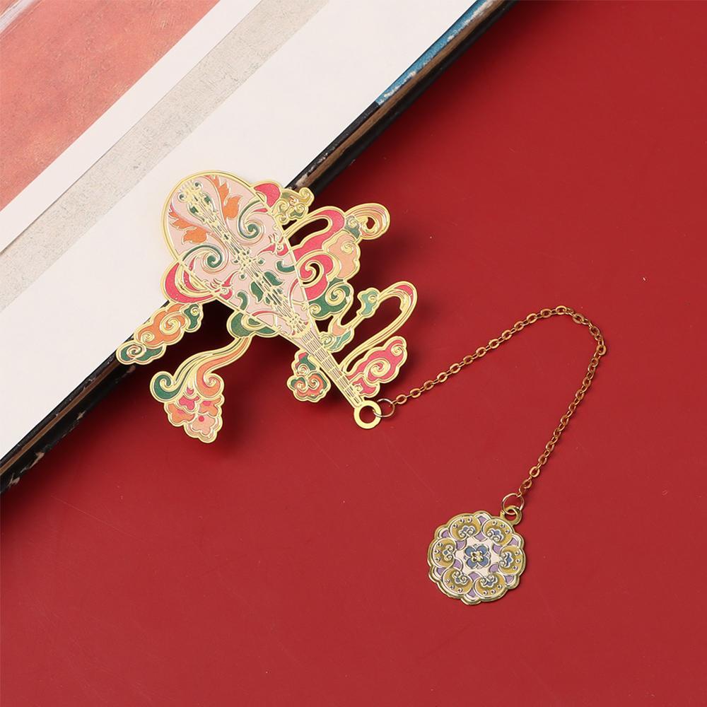 LET Let Bookmark Bằng Đồng Thau Phối Tua Rua Kim Loại Dùng Làm Quà Tặng Cho Học Sinh