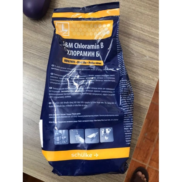 Cloramin B - Tiệp khắc, bột khử khuẩn y tế;. làm sạch môi trường, tính tiệt trùng cao - Soleilshop