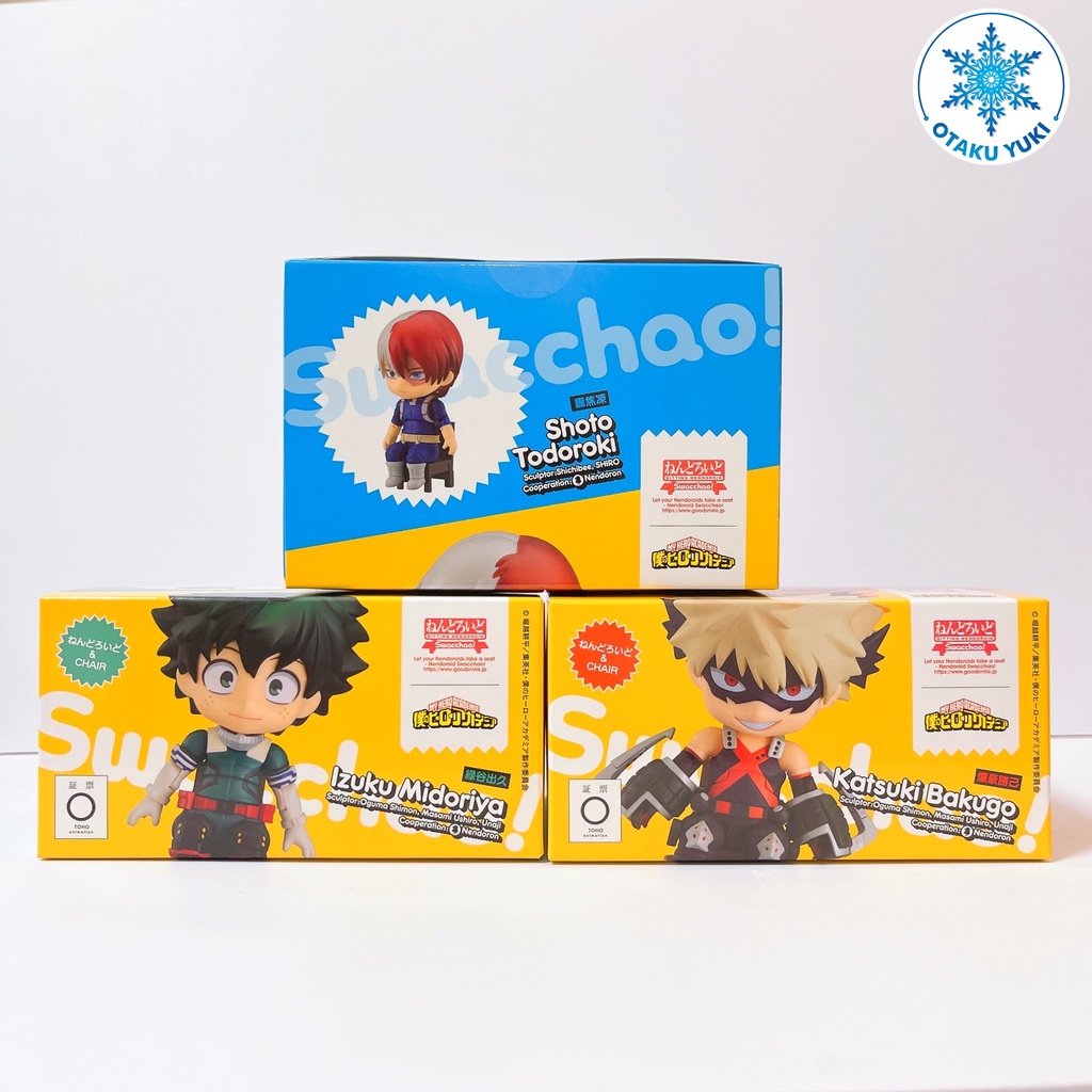 Mô Hình Nendoroid Swacchao Boku No Hero Todoroki, Bakugou, Midoriya