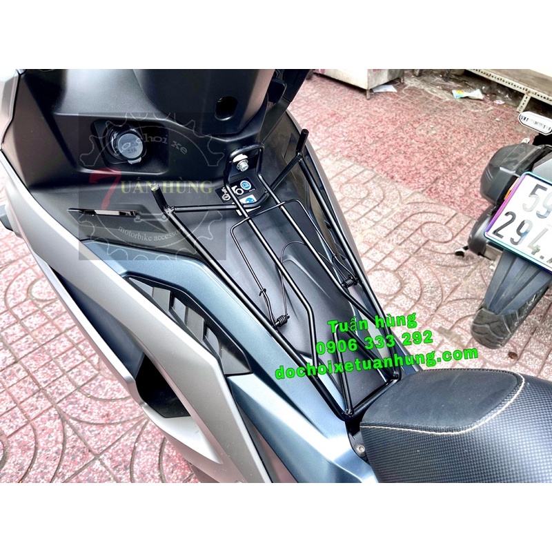 Baga Winner X V4 - V3  sơn tĩnh điện - baga giữa Winner X V4 màu đen - đồ chơi xe Winner V4