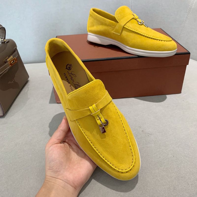 Giày loafer nữ cao cấp mũi vuông nhiều màu xinh LV