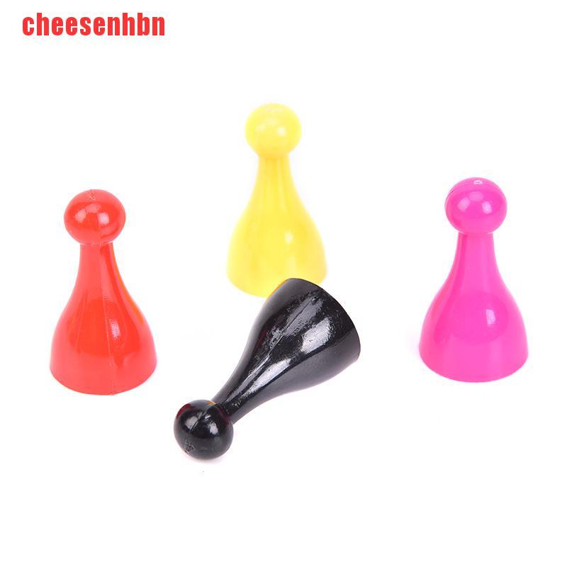 [cheesenhbn]10Pcs Plastic Chess Pawn Pieces Board Card Games Halma Multi-colors Accessories