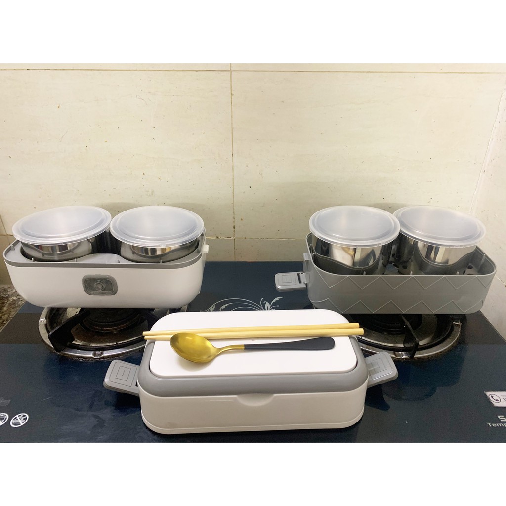[BH 6 THÁNG] HỘP CƠM MINI VĂN PHÒNG CẮM ĐIỆN GIỮ NHIỆT, NẤU CHÍN THỨC ĂN TIỆN LỢI TẶNG KÈM MUỖNG + ĐŨA | BigBuy360 - bigbuy360.vn
