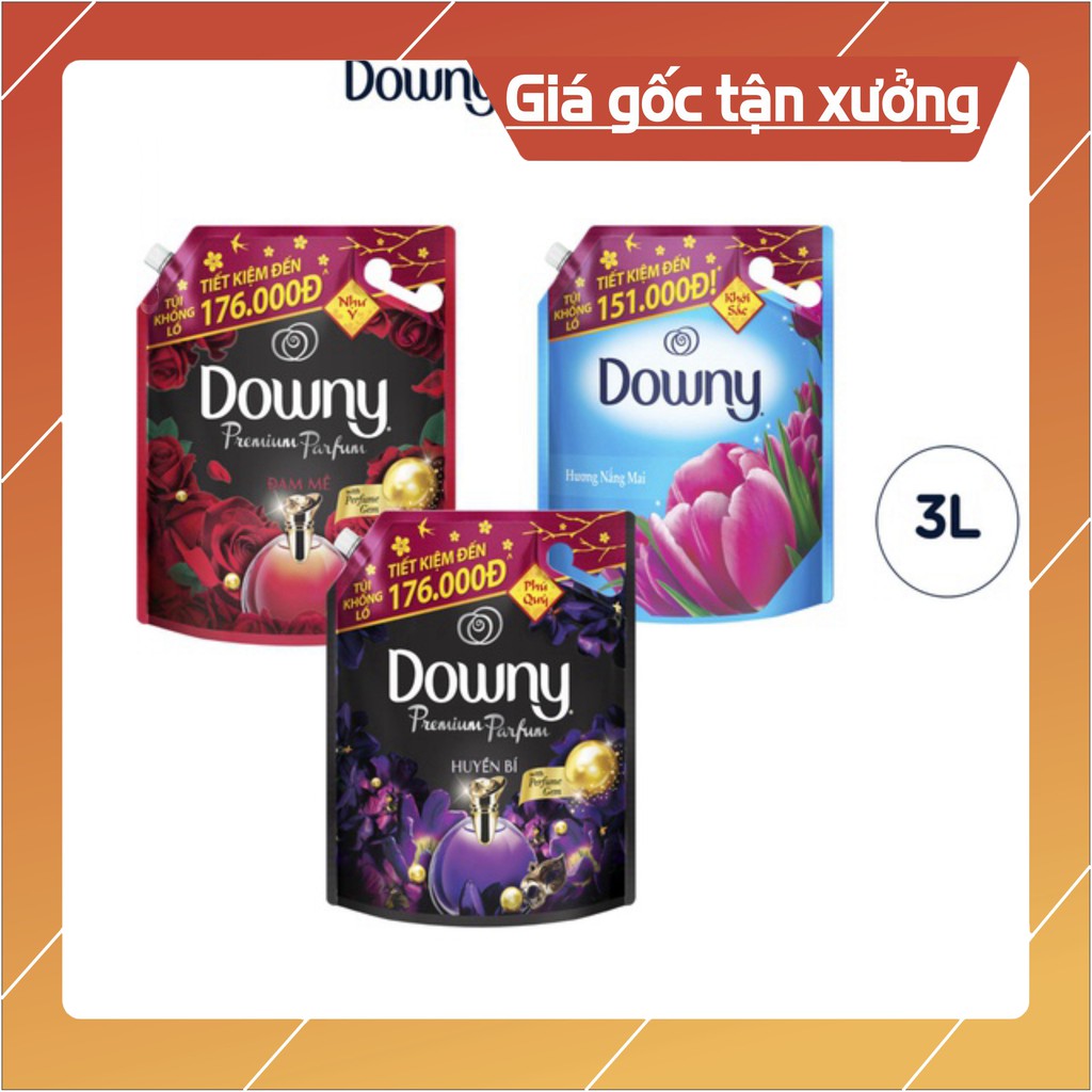 Sản Phẩm Yêu Thích (Sản Phẩm Hot) Nước xả vải Downy Hương Nước Hoa túi 3L