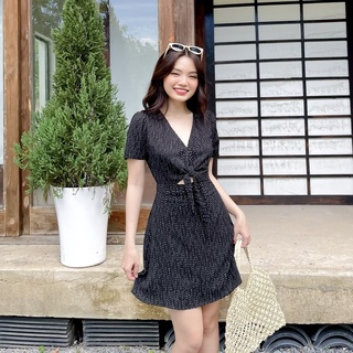Đầm Rosa chữ A cột nơ trước ngực