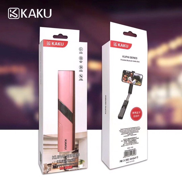 Gậy Selfie Bluetooth Selfie KAKU kèm chân Tripod siêu nhỏ gọn bỏ túi